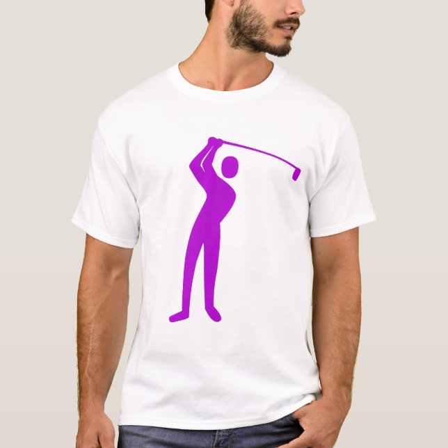 T-shirt Golf - Violet (Devant)