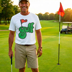 T-shirt Golf Wang Vert et Rouge Vibrants