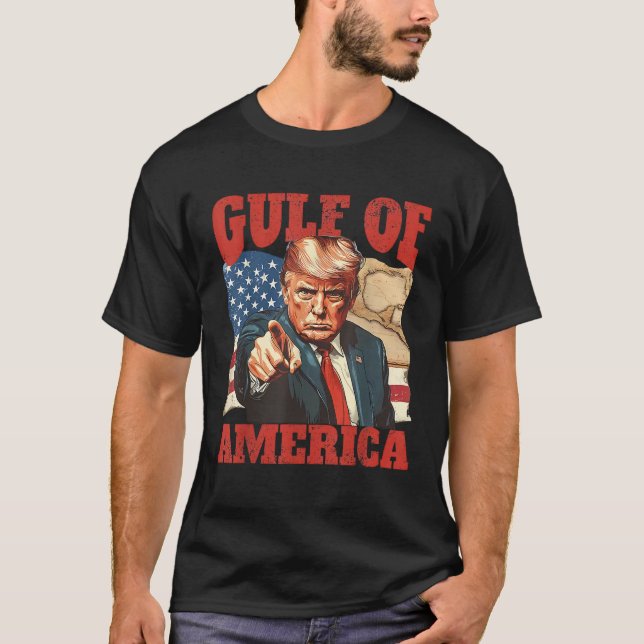 T-shirt Golfe Des États-Unis Amérique Fundy Trump Mexique  (Devant)