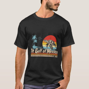 T-shirt Golfe Du Mexique Forever Turtle Plage Vintage Mens