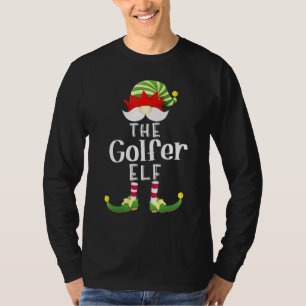 T-shirt Golfer Elf Group Christmas Pajama Party