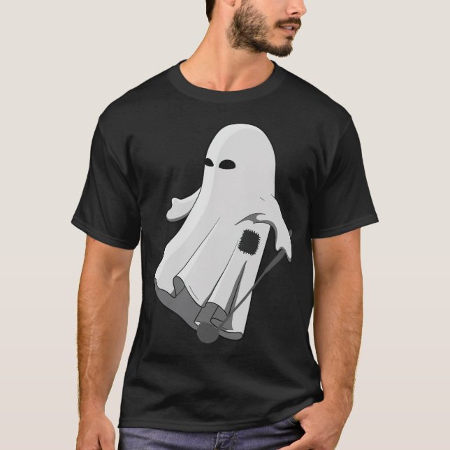 T-shirt Golfer Halloween Costume Fantôme Golf Ball Vêtemen (Devant)