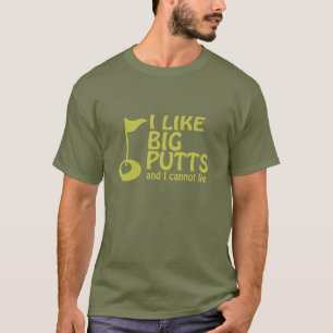 T-shirt Golfer J'Aime Les Grosses Puttes Et Je Ne Peux Pas