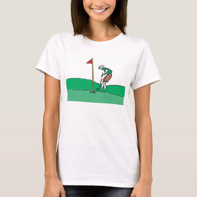 T-shirt golfeur de femme (Devant)