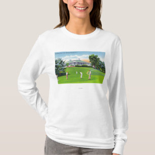 T-shirt Golfeurs sur la scène de terrain de golf de