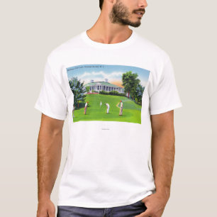 T-shirt Golfeurs sur la scène de terrain de golf de