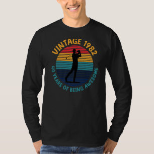 T-shirt Golfeurs vintages De 1982 40 Ans D'Être Étonnant