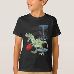T-shirt Golfiste Frisbee T Rex Dinosaure Joueur de Golf Di
