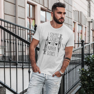 T-Shirt Gommage au Café et Gants en Caoutchouc