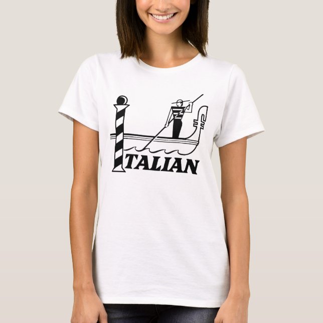 T-shirt gondole vénitienne italienne (Devant)