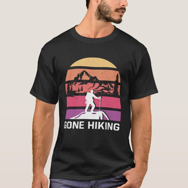 T-shirt Gone Hiking Mountain Hiker Summit Trail Couple Goa (Devant)