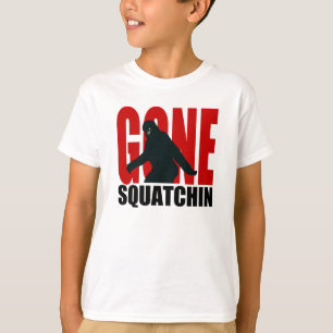 T-shirt Gone Squatchin (Red & Black)
