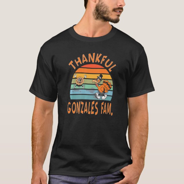 T-shirt Gonzales Family  Thanksgiving Reunion Party (Devant)