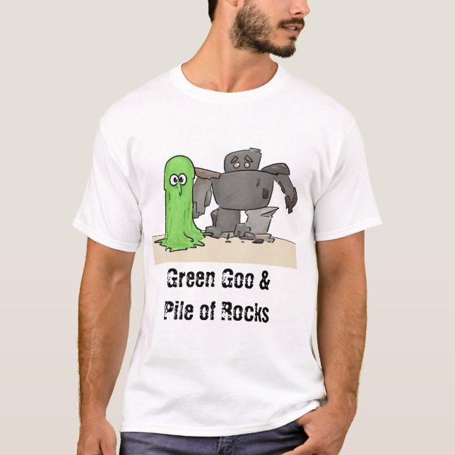 T-shirt Goo vert et Pile des Rochers (Devant)