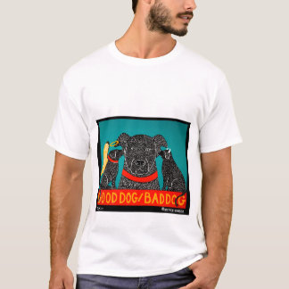 T-shirt Good Chien Bad Chien - Stephen Huneck