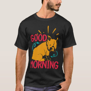 T-shirt Good Morning French Bulldog Dit :