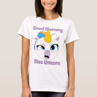 T-shirt Good Morning Miss Unicorn | drôle de Unicorn fatig