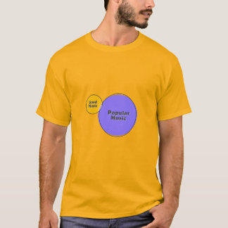 T-shirt Good Music Popular Music Diagramme de venn