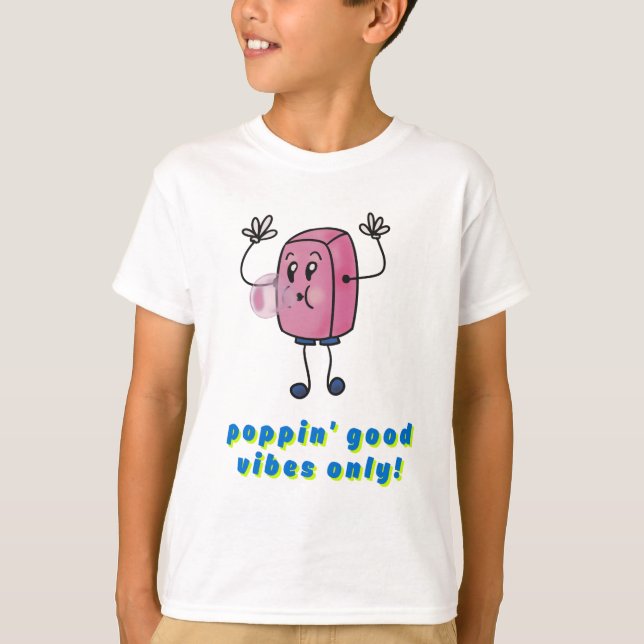 T-shirt Good Vibes Poppin (Devant)