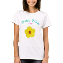 Good Vibes Uniquement L'Art Hibiscus Jaune