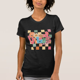 T-shirt Good Vibes uniquement motivationnel, positif, gent