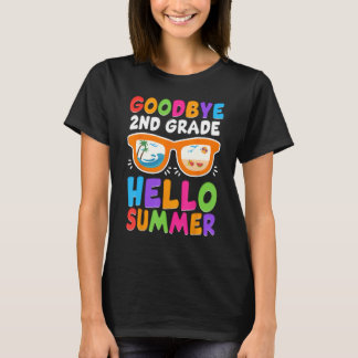 T-shirt Goodbye 2nd Grade Boys Kids Hello Summer Last Day 