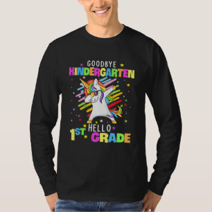 T-shirt Goodbye Kindergarten Hello 1ère année Unicorn Dabb