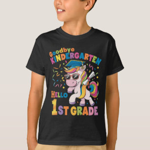 T-shirt Goodbye Kindergarten Hello 1st Grade Unicorn