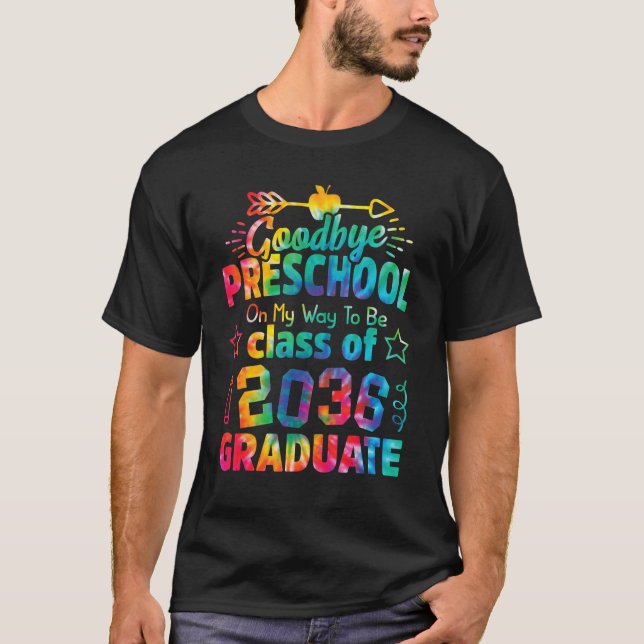 T-shirt Goodbye Preschool Class of 2036 Grad Hello Kinderg (Devant)