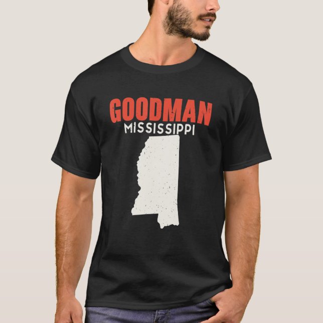 T-shirt Goodman Mississippi USA State America Travel Missi (Devant)