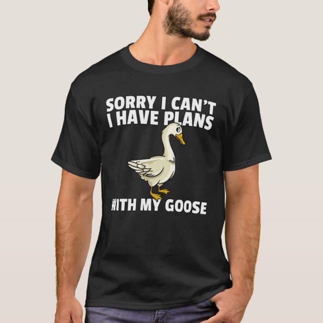 T-shirt Goose Geese  For Goose Farmer (Devant)