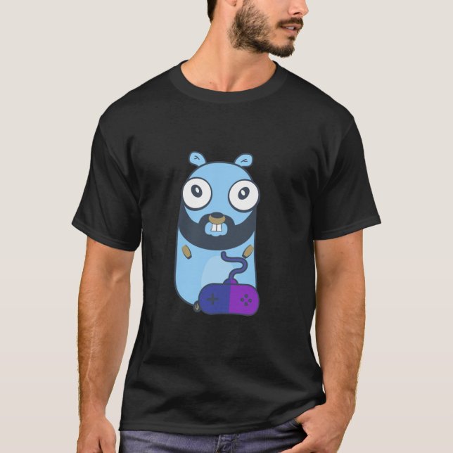 T-shirt Gopher. Golang (Devant)