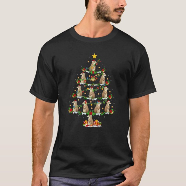 T-shirt Gopher  Xmas Lights Gopher Christmas Tree (Devant)