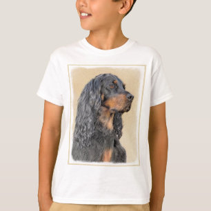 T-shirt Gordon Setter Peinture - Joli art original chien