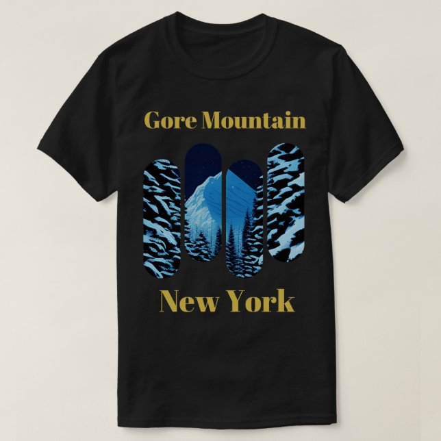T-shirt Gore Mountain ski New York 7 (Design devant)