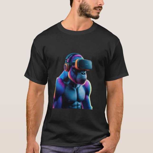 T-shirt Gorilla Adulte Hommes Anniversaire Garçons Femmes  (Devant)