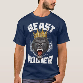 T-shirt Gorilla Beast PowerMotivation Bodybuilding Gym Wor