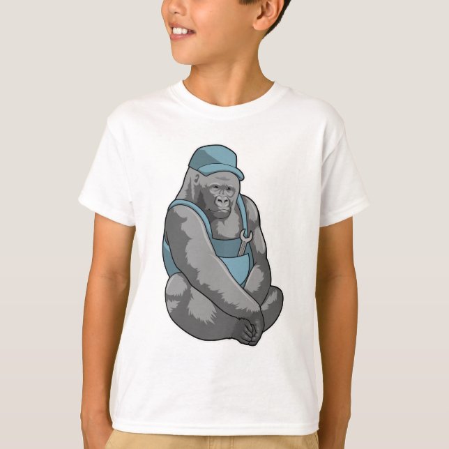 T-shirt Gorilla comme artisan avec clé (Devant)