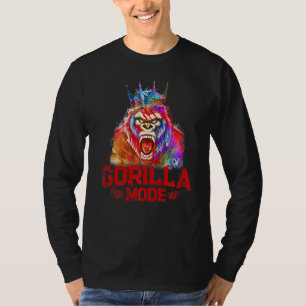 T-shirt Gorilla Mode King Beast Head Exercice Gym Succès F