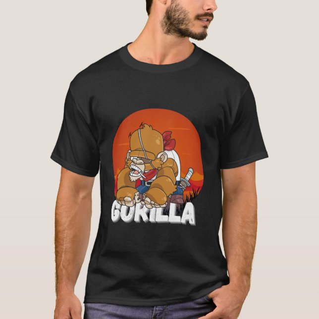 T-shirt Gorilla Pirate (Devant)