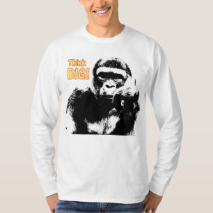 T-shirt Gorilla Pop Art Motivational Citation Modèle moder