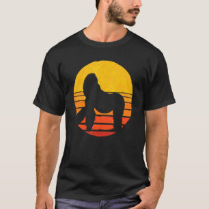 T-shirt Gorilla Sunset Retro Ape Singe Animal Gorilla