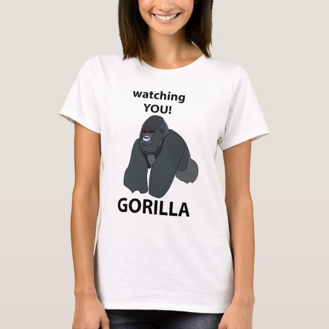 T-shirt Gorilla Vous Regarder Drôle Gorilla (Devant)