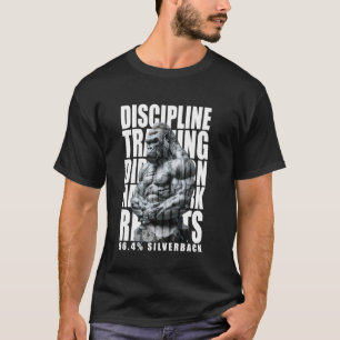 T-shirt Gorille à dos argenté 96,4, vêtements de gym, musc