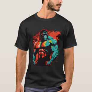 T-shirt Gorille Bête Bodybuilding Muscles MMA Combattant G