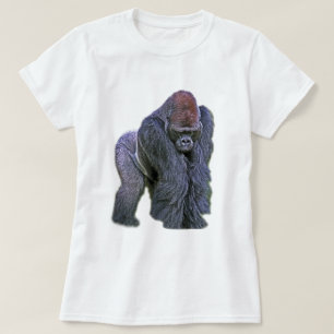 T-shirt Gorille de Silverback, dos de blanc (g2p2)