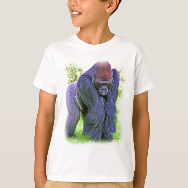 T-shirt Gorille de Silverback en huile (Devant)