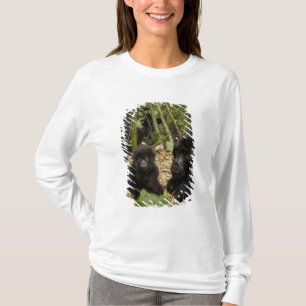 T-shirt Gorille des montagnes, adulte avec jeune