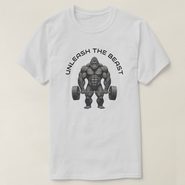 T-shirt Gorille d'haltère (Design devant)