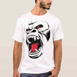 T-shirt Gorille Enragé Streetwear Monstre